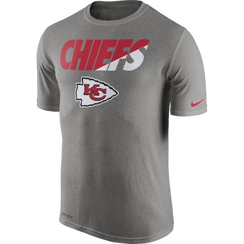 NFL Men's Kansas City Chiefs Nike Charcoal Legend Staff Practice Performance T-Shirt